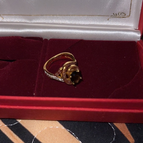 Alfred Durante Mocha Diamond and Cocoa Quartz Ring 5.5 - Picture 16 of 16